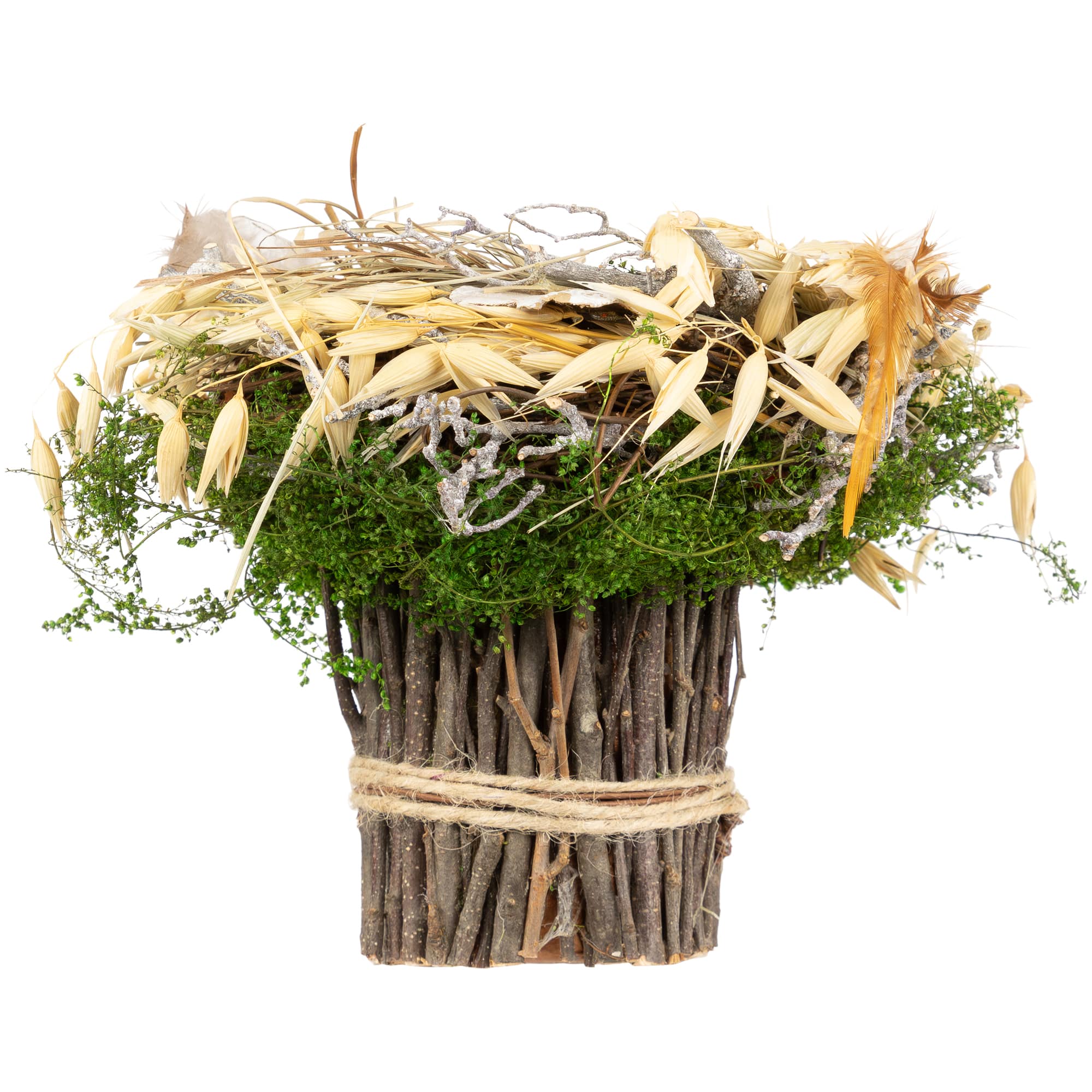 6.5" Bird's Nest with Eggs Easter Bundle Décor